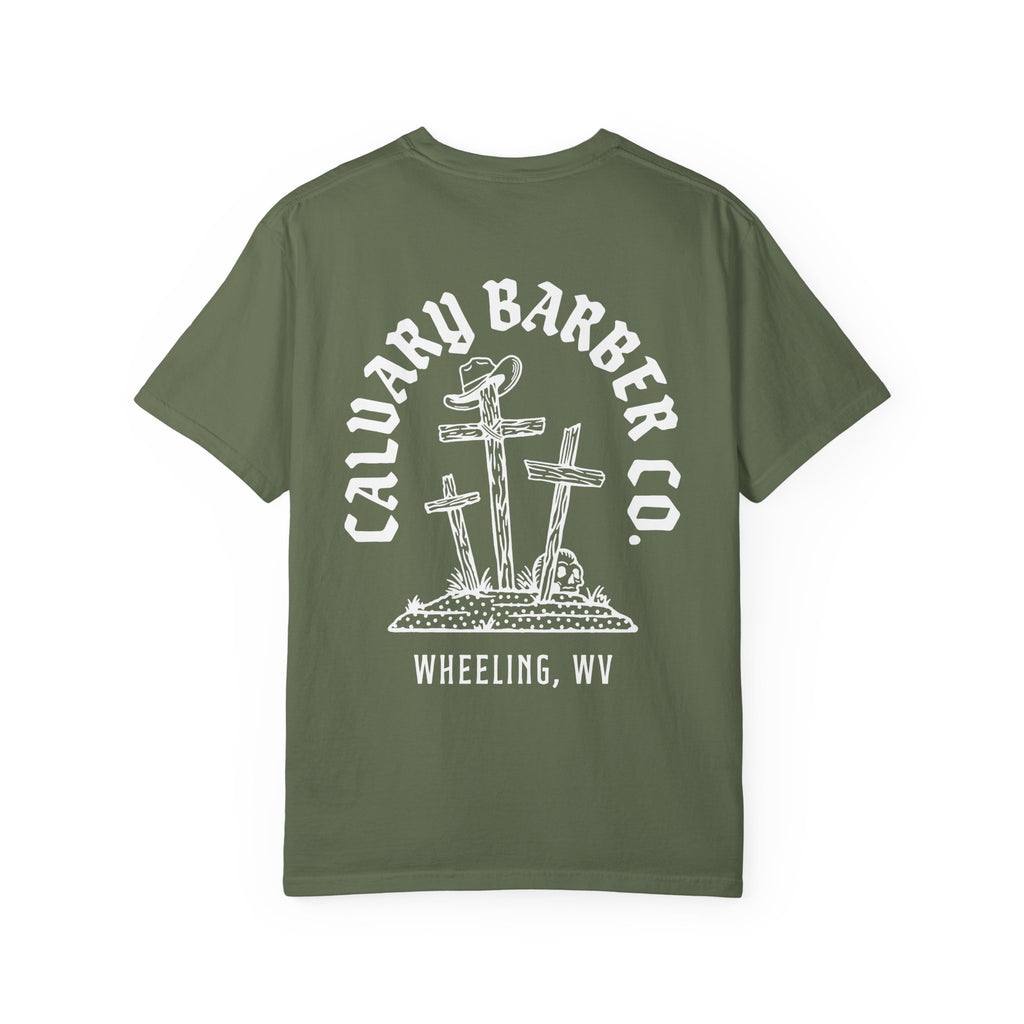 Calvary Cross - Unisex Garment-Dyed T-shirt